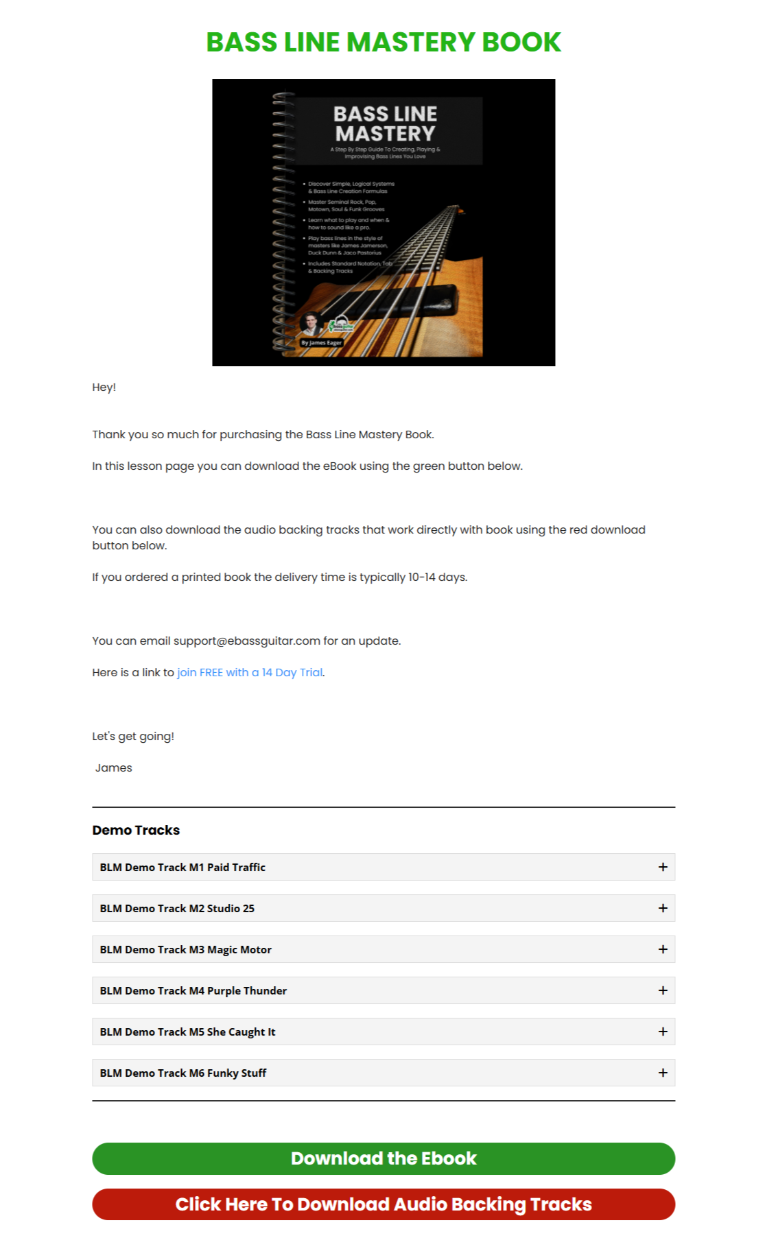 Bass Line Mastery Book