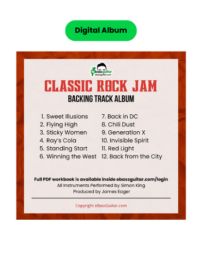 Classic Rock Jam - Digital Backing Track Album