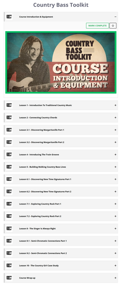 Country Bass Toolkit Course