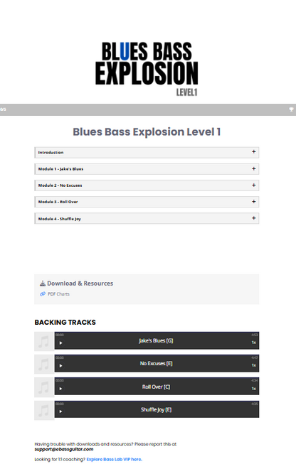 Blues Bass Explosion - Level 1