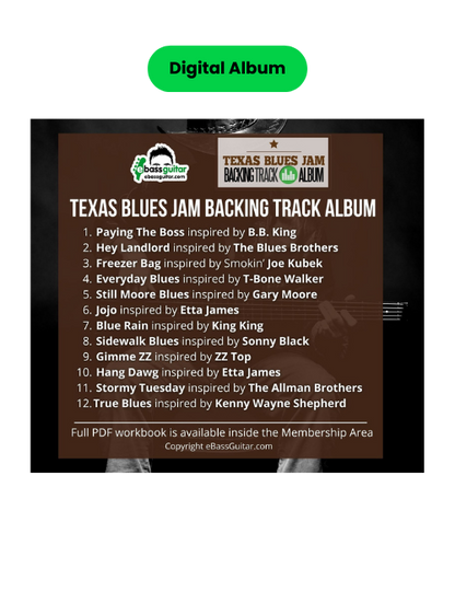 Texas Blues Jam - Digital Backing Track Album