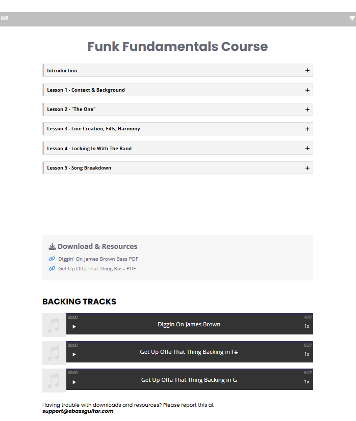 Funk Fundamentals Course