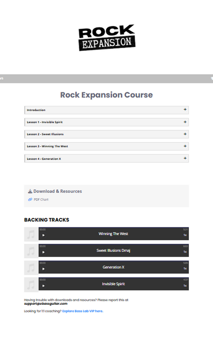 Rock Expansion Course
