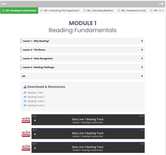 Reading Music 101 ( 6 week Bootcamp )