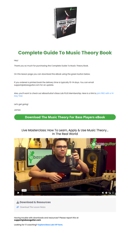 The Complete Guide To Music Theory For Bass Players