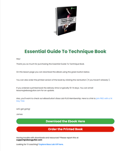 The Essential Guide To Technique For Bass Guitar Players