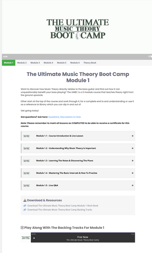 The Ultimate Music Theory Boot Camp