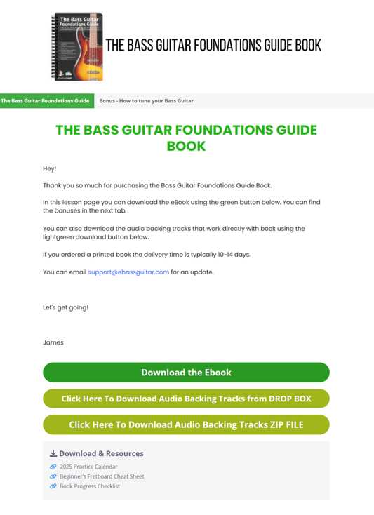 The Bass Guitar Foundations Guide
