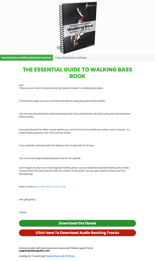 The Essential Guide to Walking Bass